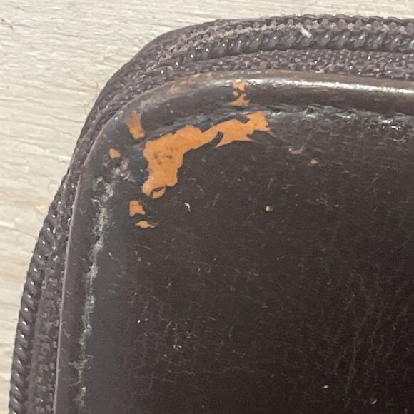 BelleRose Women's Wallet Brownblack Leather - Picture 3 of 7